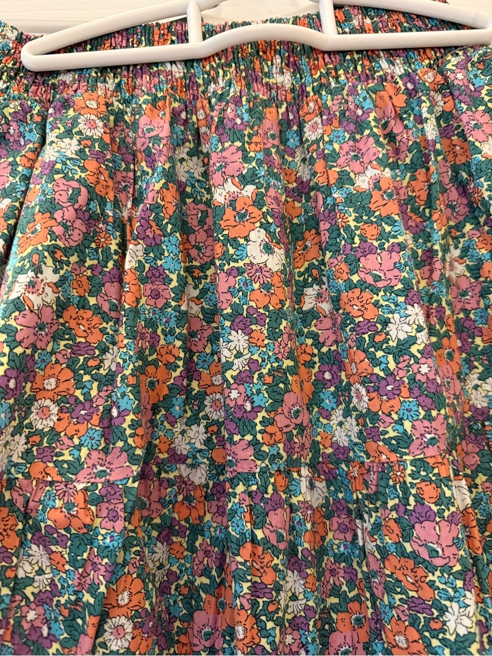 Tiered Floral Midi Skirt - Picture 2 of 3